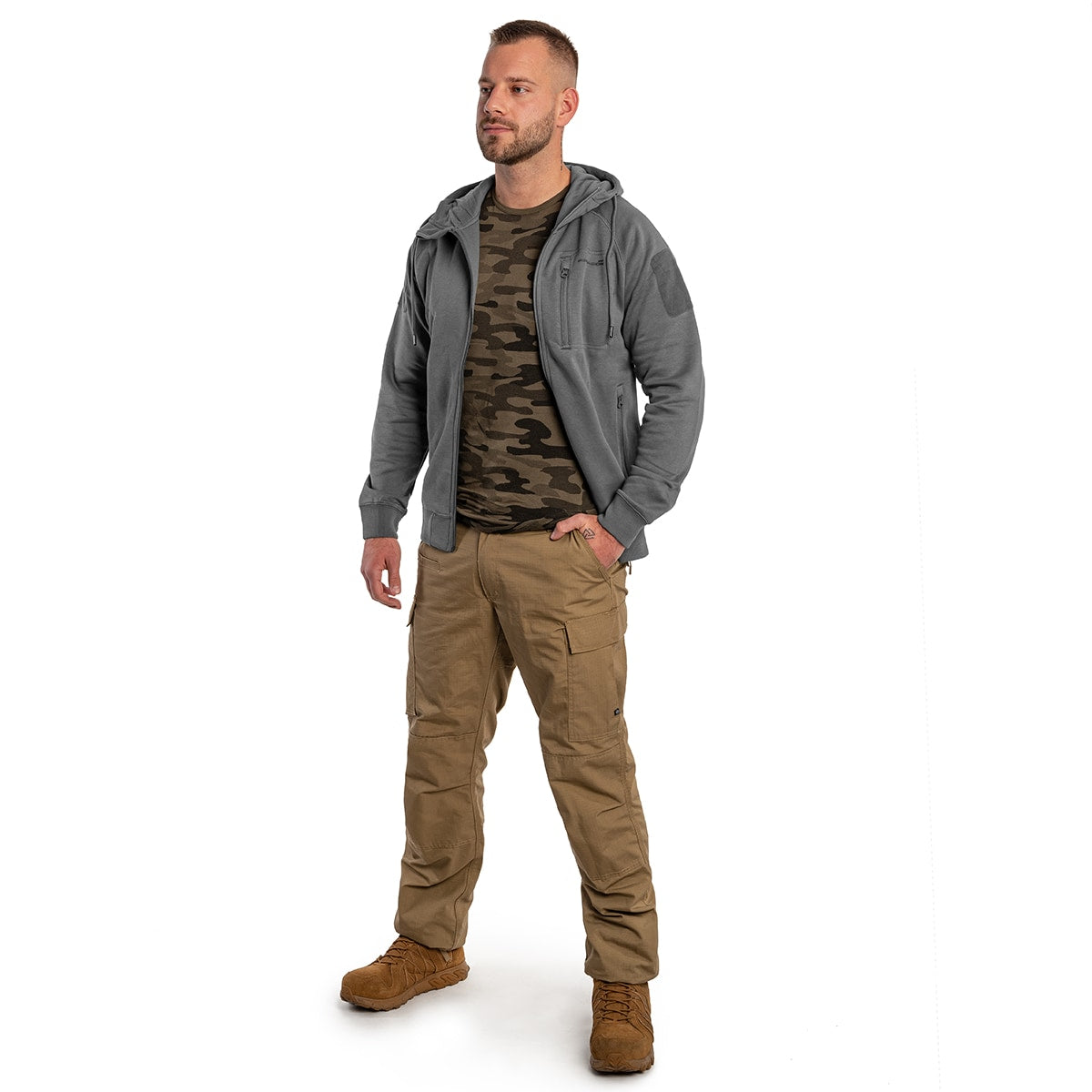 Bluza Pentagon Leonidas 2.0 Tactical Hoodie - Wolf Grey