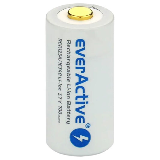 Akumulator 3,7 V everActive 16340 z zabezpieczeniem - 700 mAh