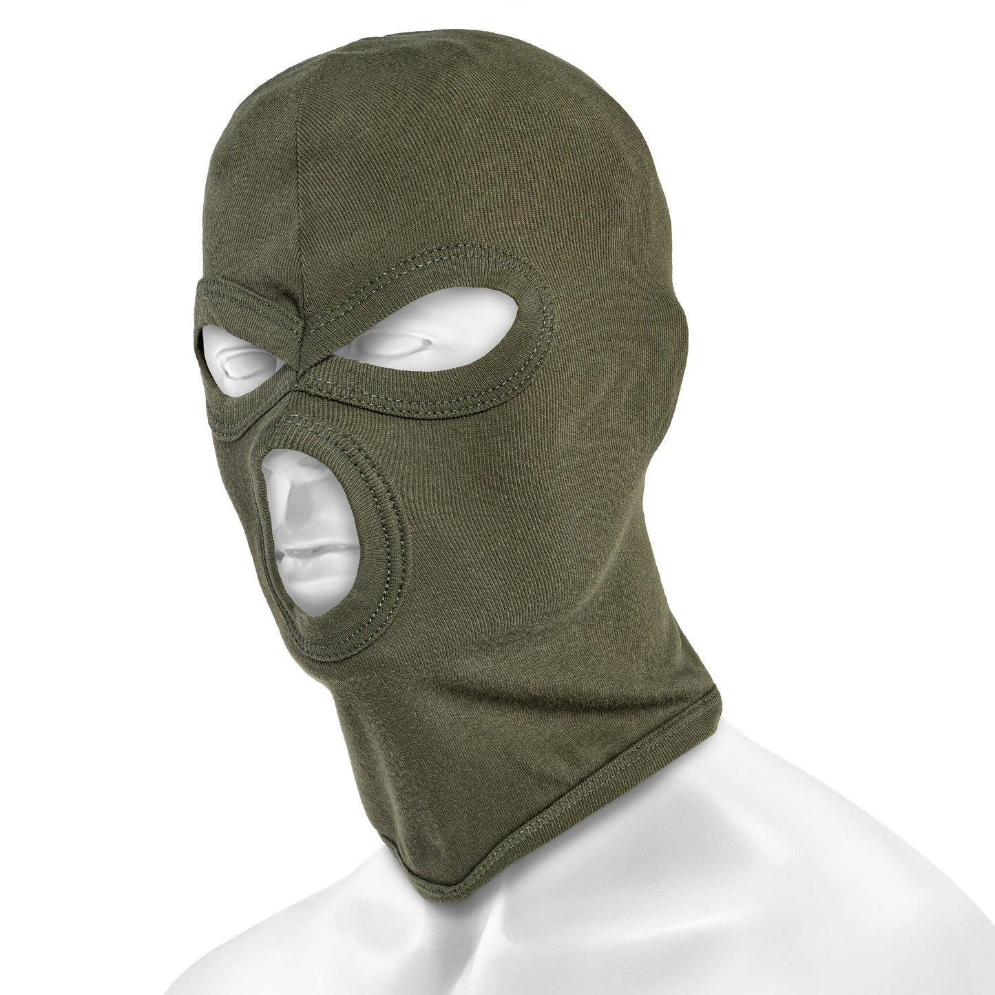 Kominiarka Mil-Tec Fine Ribbed z 3 otworami - Olive
