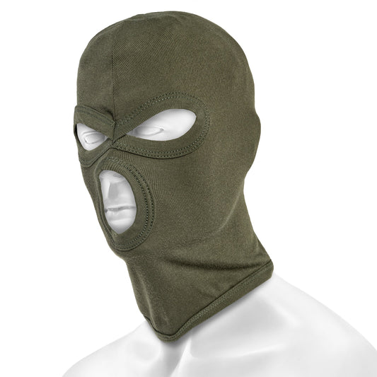 Kominiarka Mil-Tec Fine Ribbed z 3 otworami - Olive