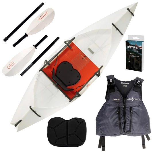 Kajak Oru Kayak Lake + Kamizelka ratunkowa Oru Kayak PFD + akcesoria - zestaw