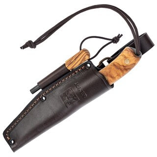 Nóż Joker Buschcrafter Olive Wood z krzesiwem