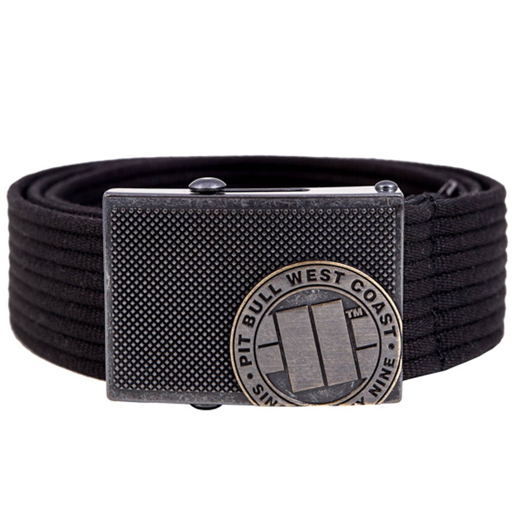 Pasek Pitbull Logo - Black