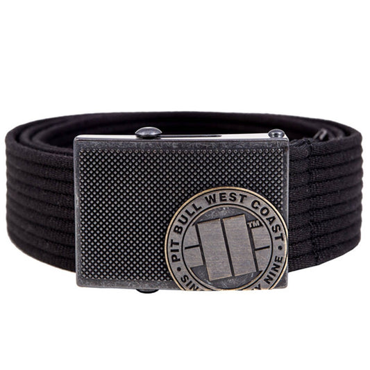 Pasek Pitbull Logo - Black