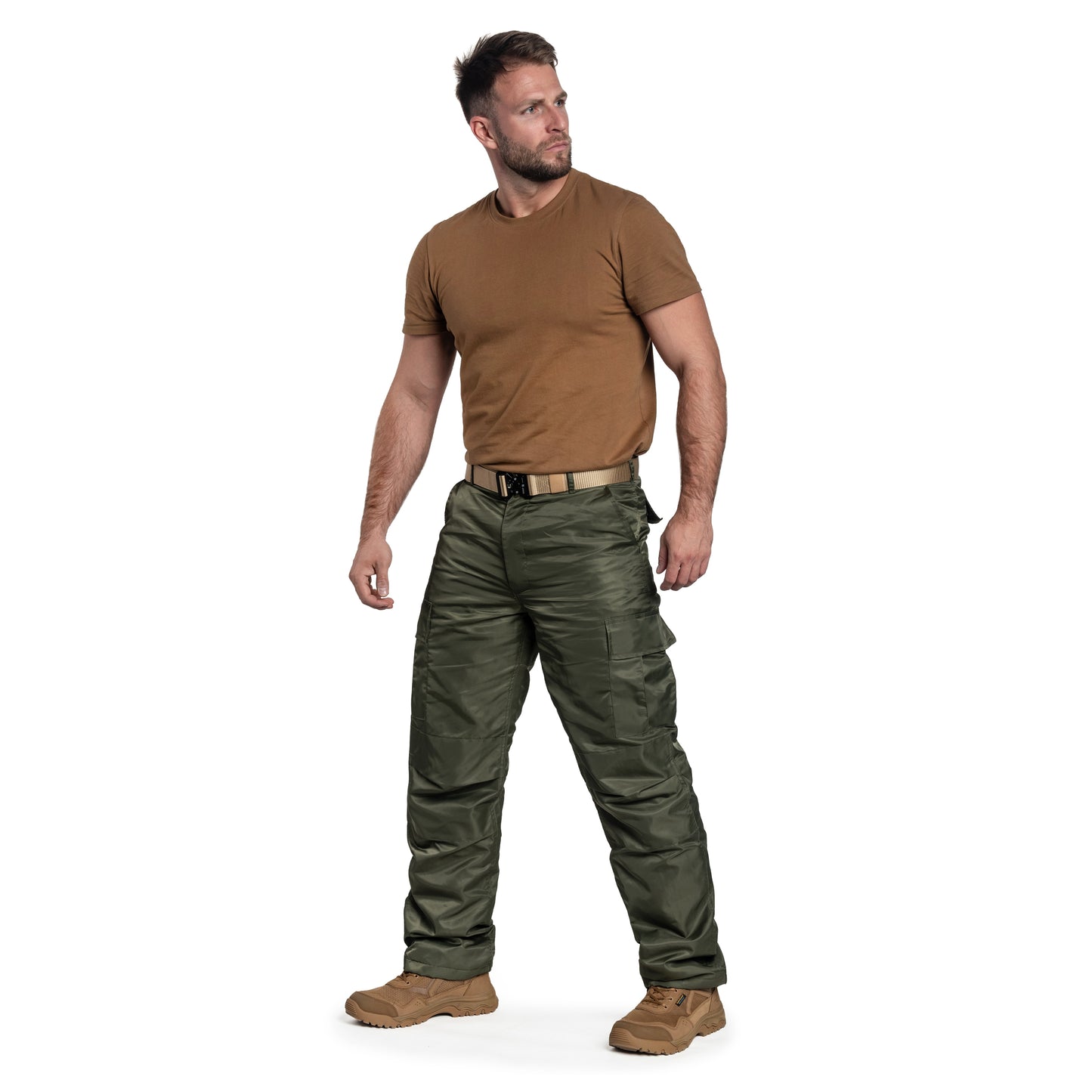 Spodnie ocieplane Brandit Thermo Pants - Olive
