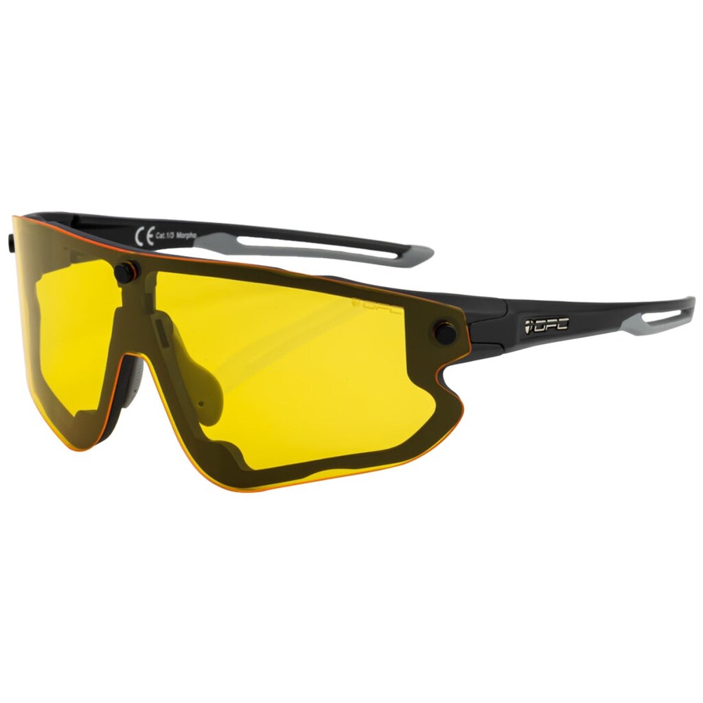 Okulary przeciwsłoneczne OPC All Round Morpho - Matt Black/Smoke/Yellow Set
