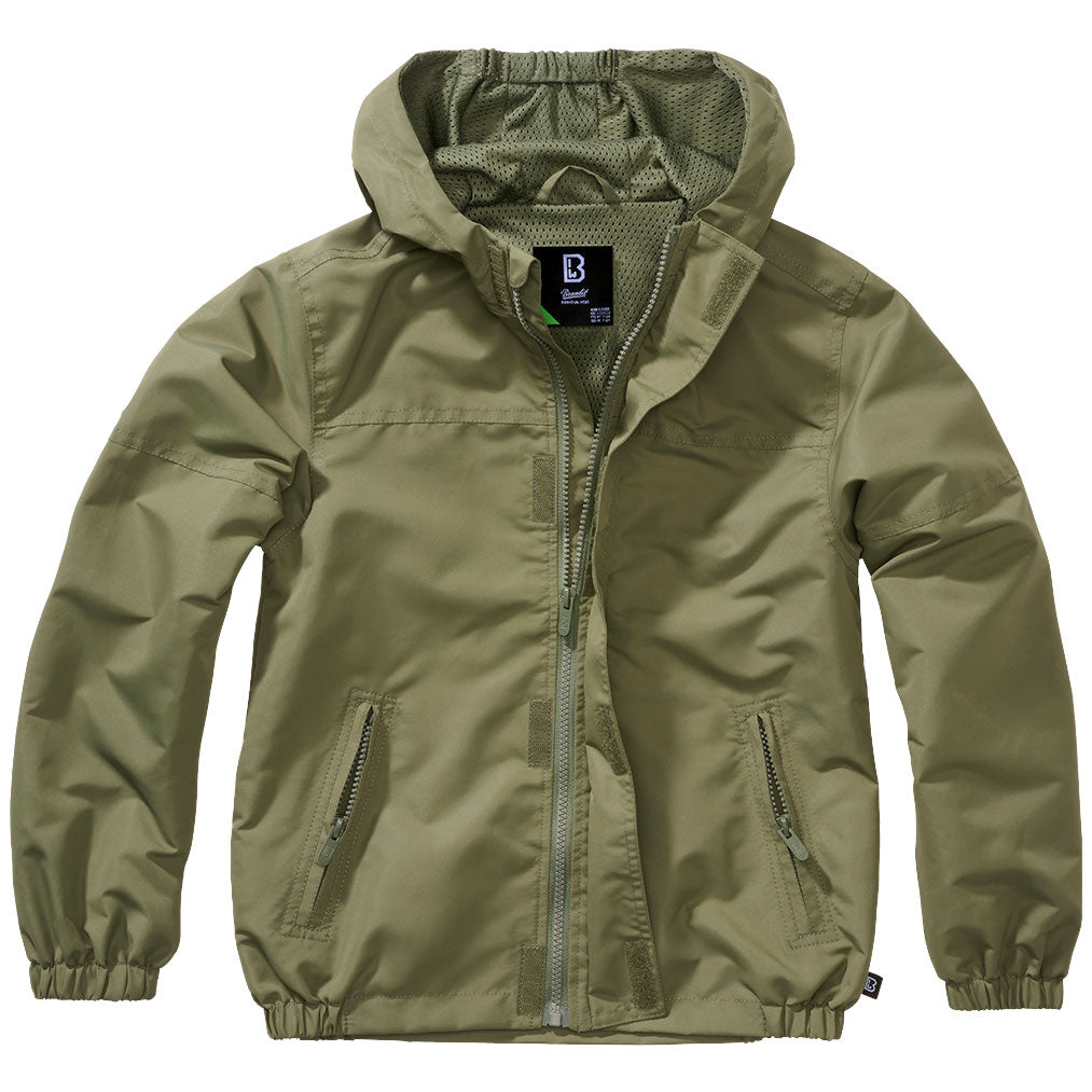 Kurtka dziecięca Brandit Summer Windbreaker Frontzip - Olive