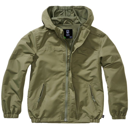 Kurtka dziecięca Brandit Summer Windbreaker Frontzip - Olive