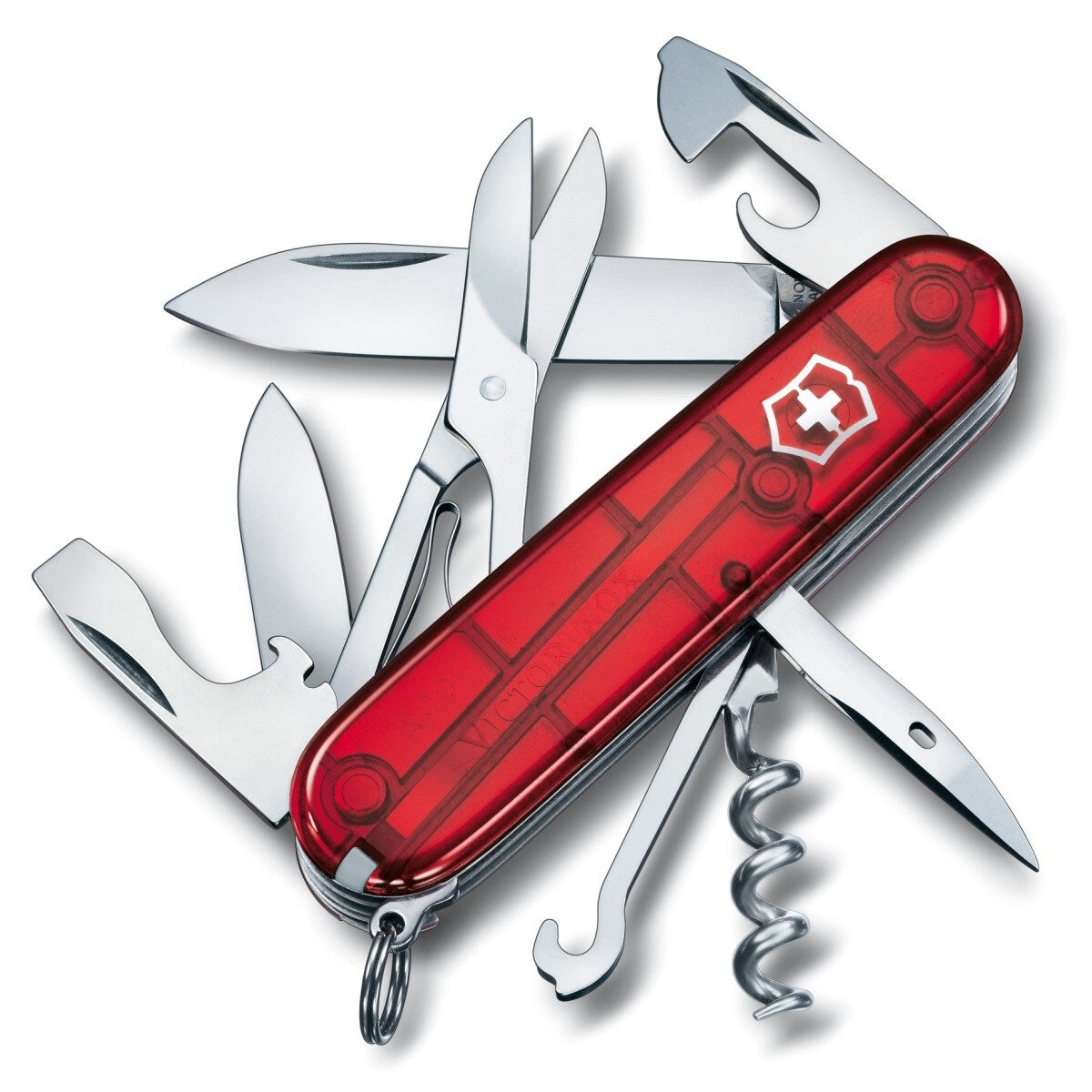 Scyzoryk Victorinox Climber - Transparent Red