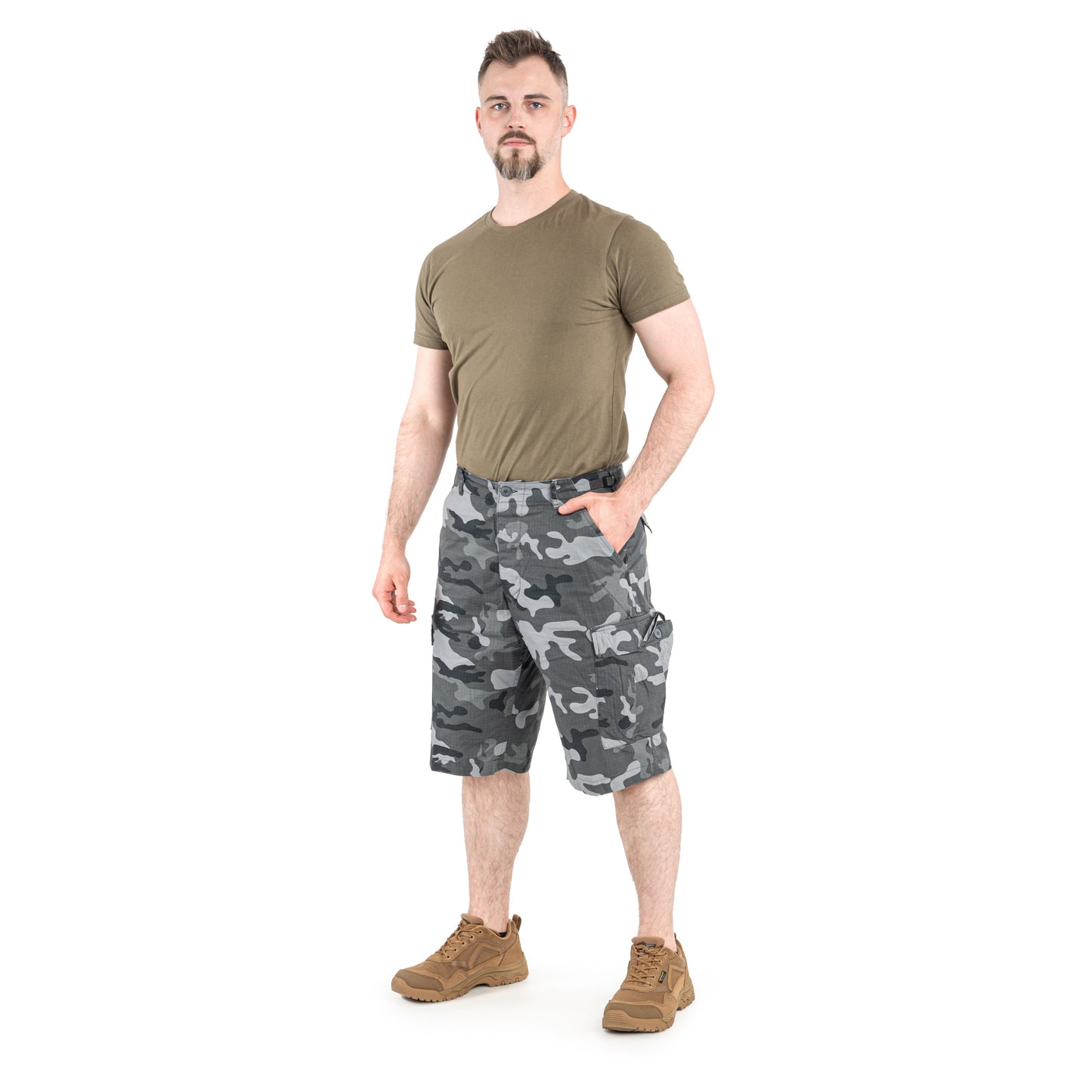 Szorty Brandit BDU Rip-Stop - Grey Camo