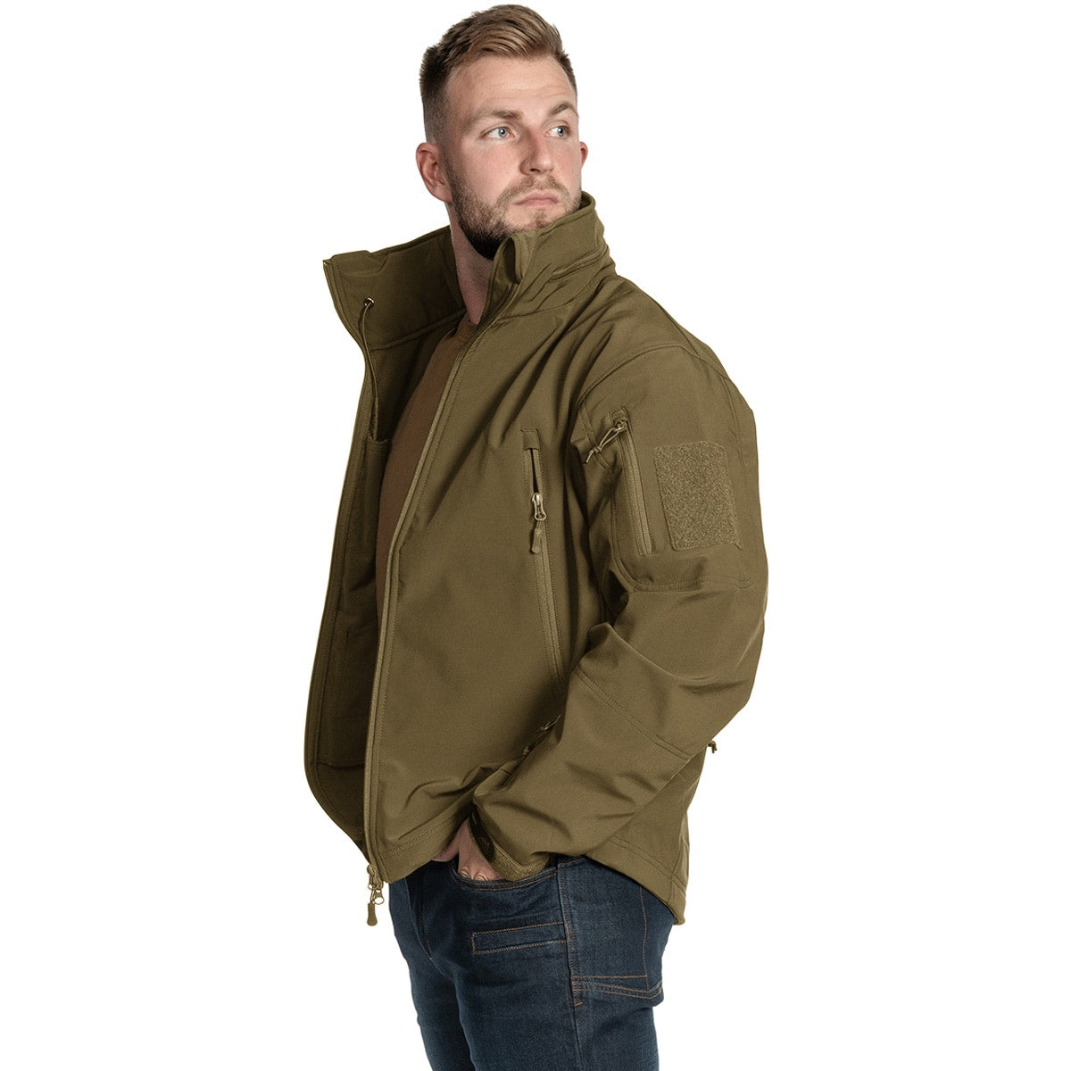 Kurtka Helikon Gunfighter Softshell Shark Skin Windblocker - Adaptive Green