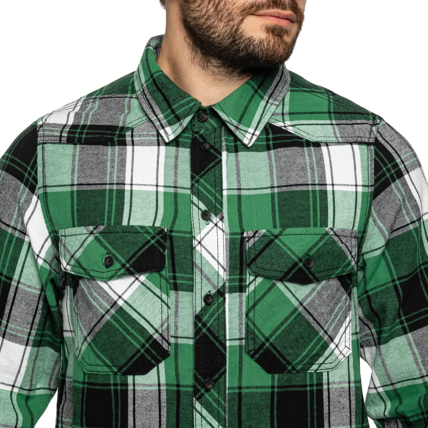 Koszula Brandit Check Shirt - Green/Black/White