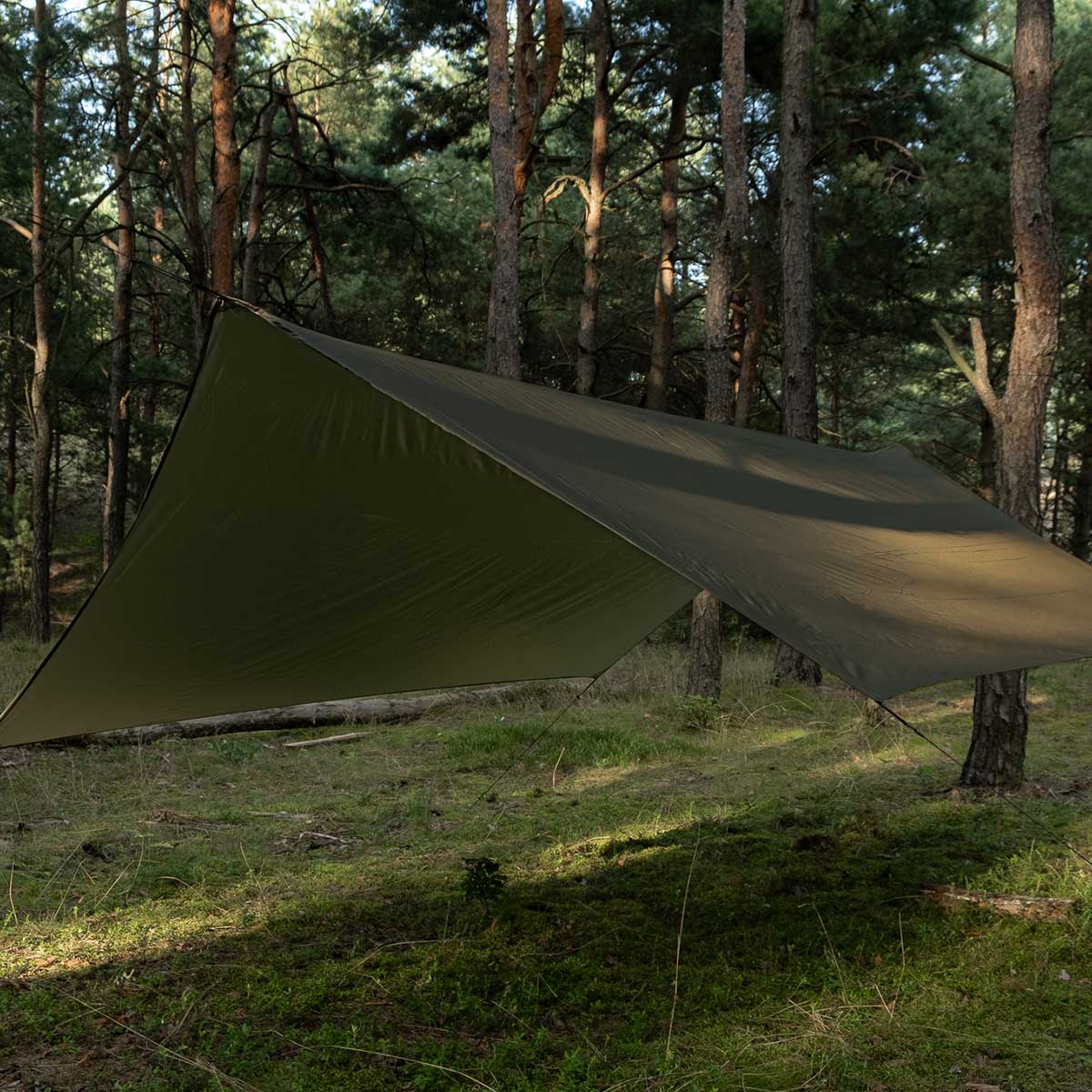 Płachta biwakowa TigerWood Termo Tarp StingRay 3,6 x 2,8 m - Olive