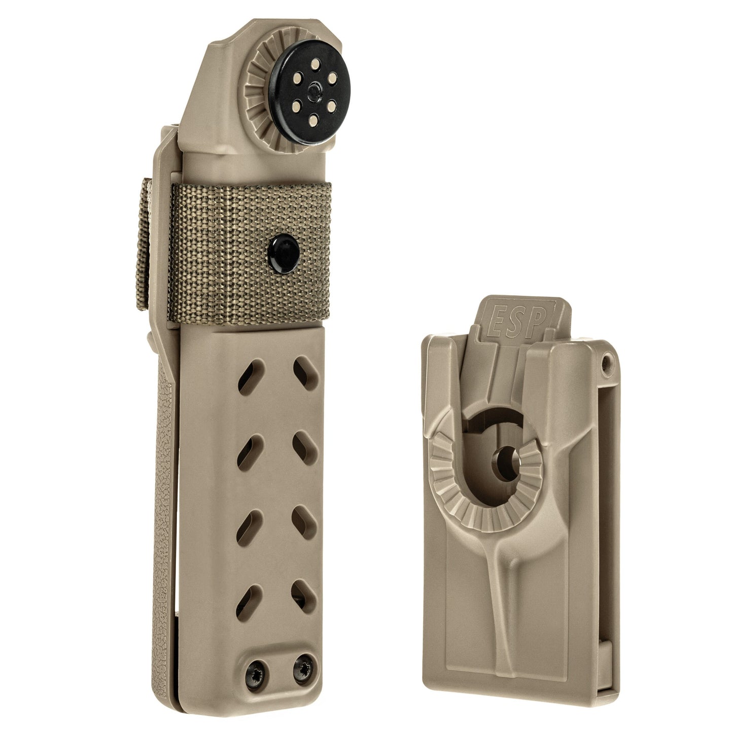 Pałka teleskopowa ESP Easy Lock Button Triangle End Ergonomic hartowana 20" - Desert