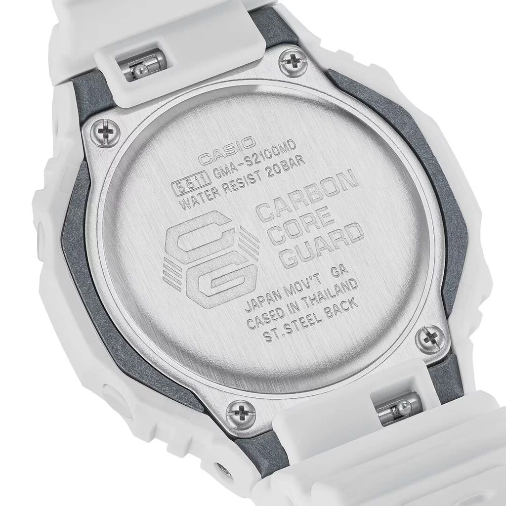 Zegarek damski Casio G-Shock GMA-S2100MD -7AER - Golden Rose/White