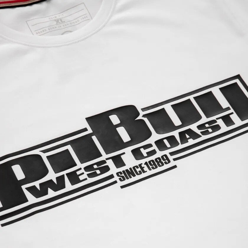 Koszulka T-shirt Pitbull Slim Fit Classic Boxing - White