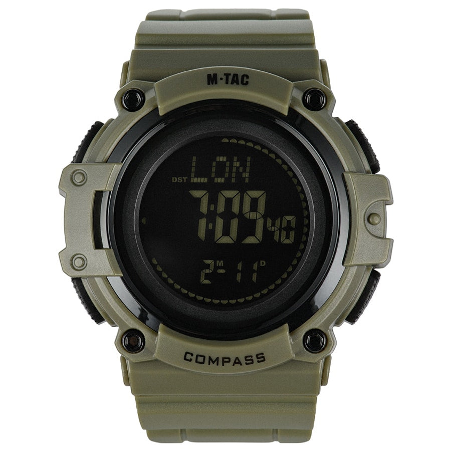 Zegarek taktyczny M-Tac z kompasem 2233 - Ranger Green