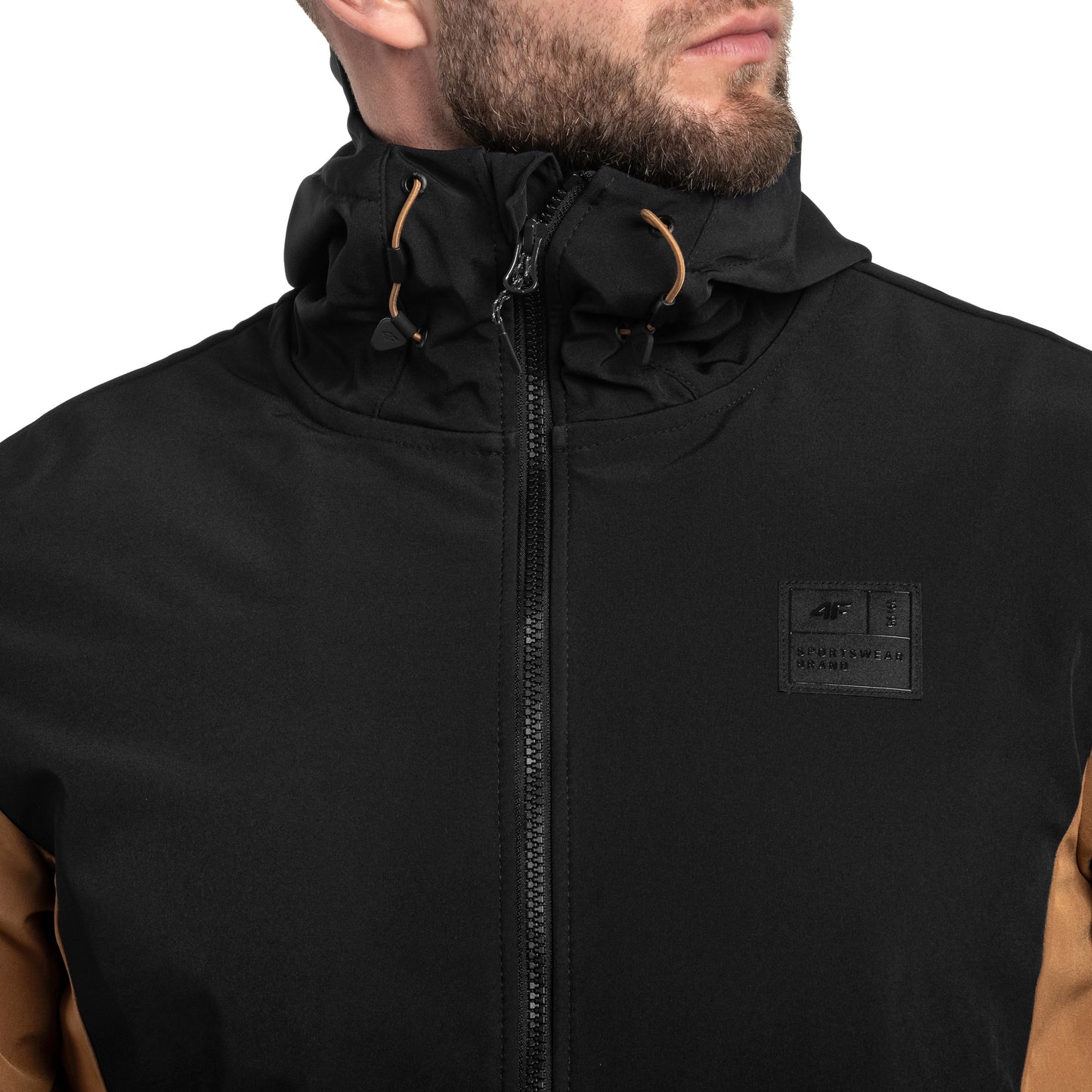 Kurtka 4F Softshell TSOFM155 - Brązowa