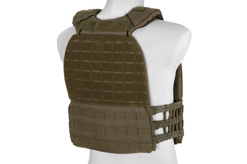 Kamizelka taktyczna typu plate carrier molle/laser-cut - Olive
