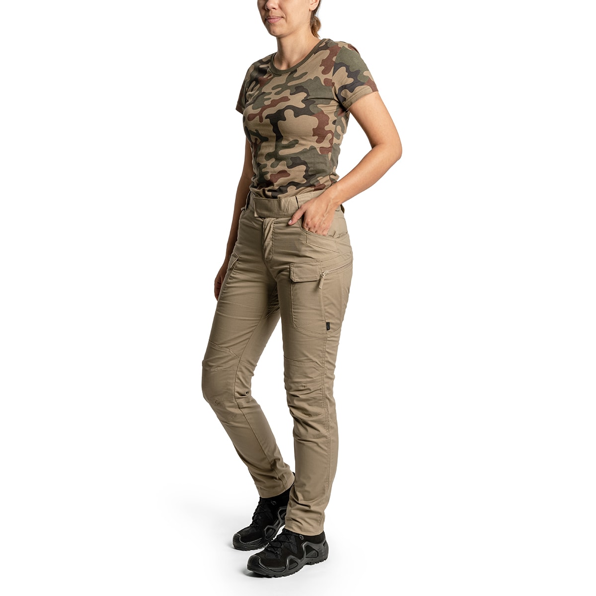 Spodnie damskie Helikon Women's UTP Resized PolyCotton Rip-Stop - Khaki
