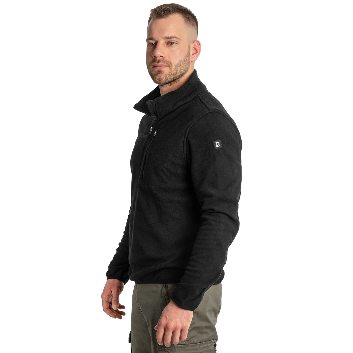 Polar Brandit Fleece Troyer - Black