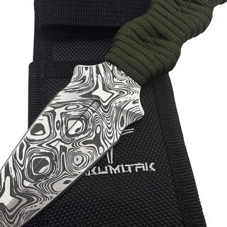 Nóż Takumitak Defender - Damascus/Olive