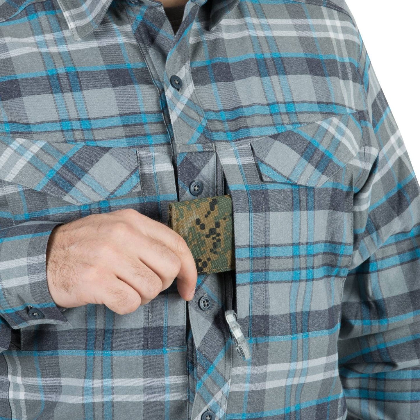 Koszula Helikon Defender Mk2 Pilgrim - Blue Plaid