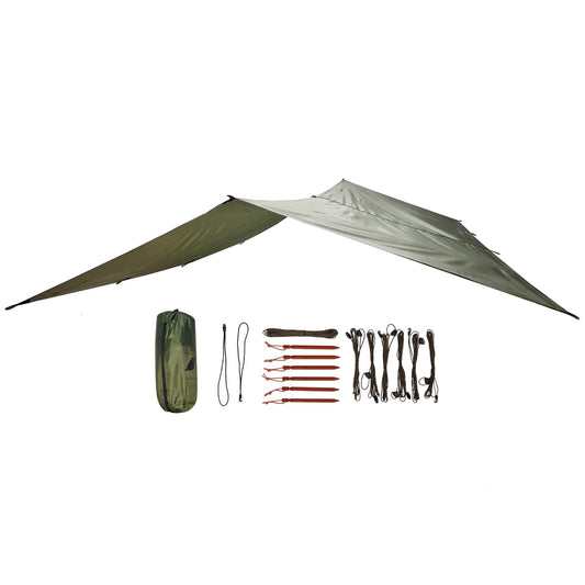 Płachta biwakowa Bushmen Easy Tarp 2 x 3 m - Green