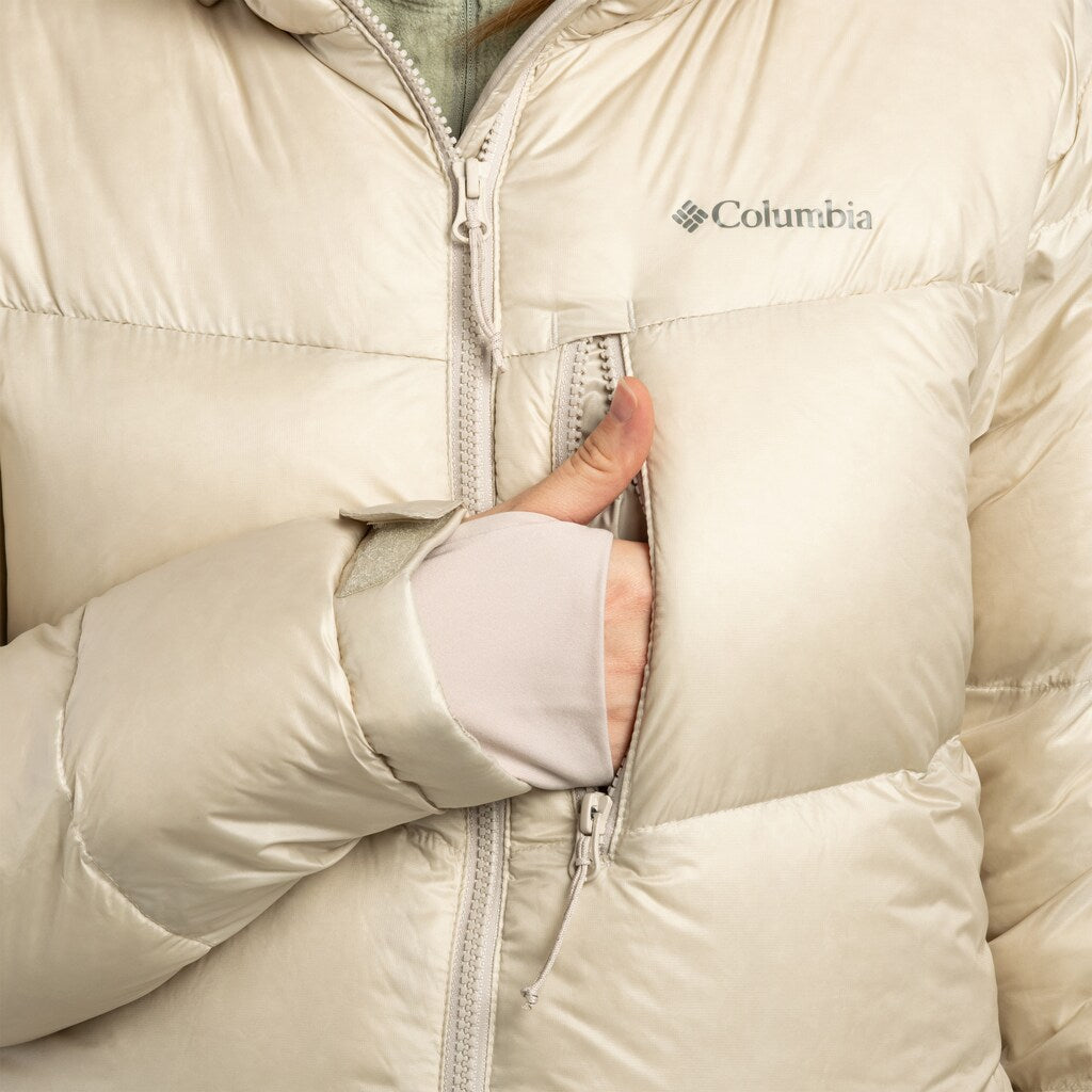 Kurtka damska Columbia Cloudview Down Hooded Jacket - Dark Stone