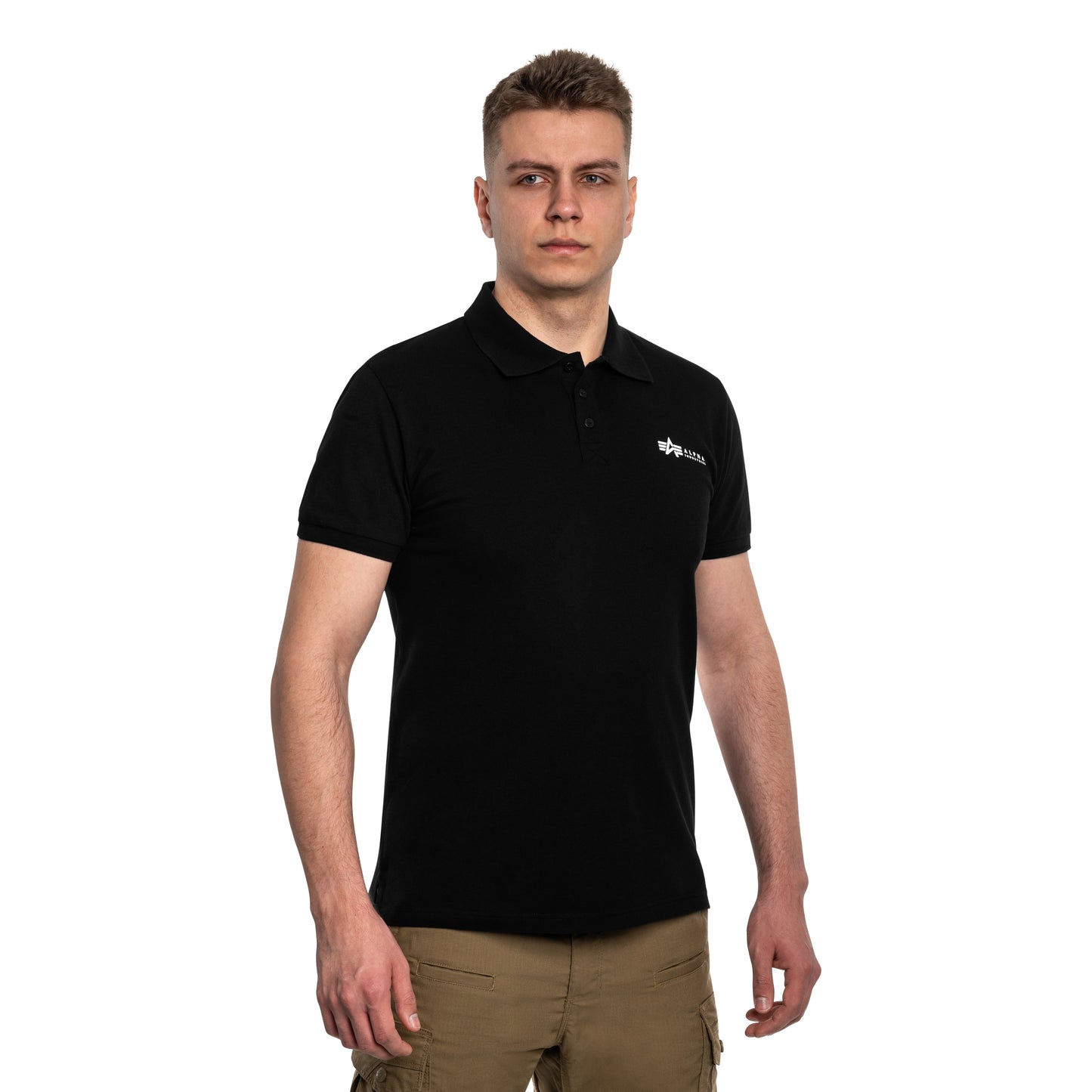Koszulka Polo Alpha Industries Basic Small Logo - Black