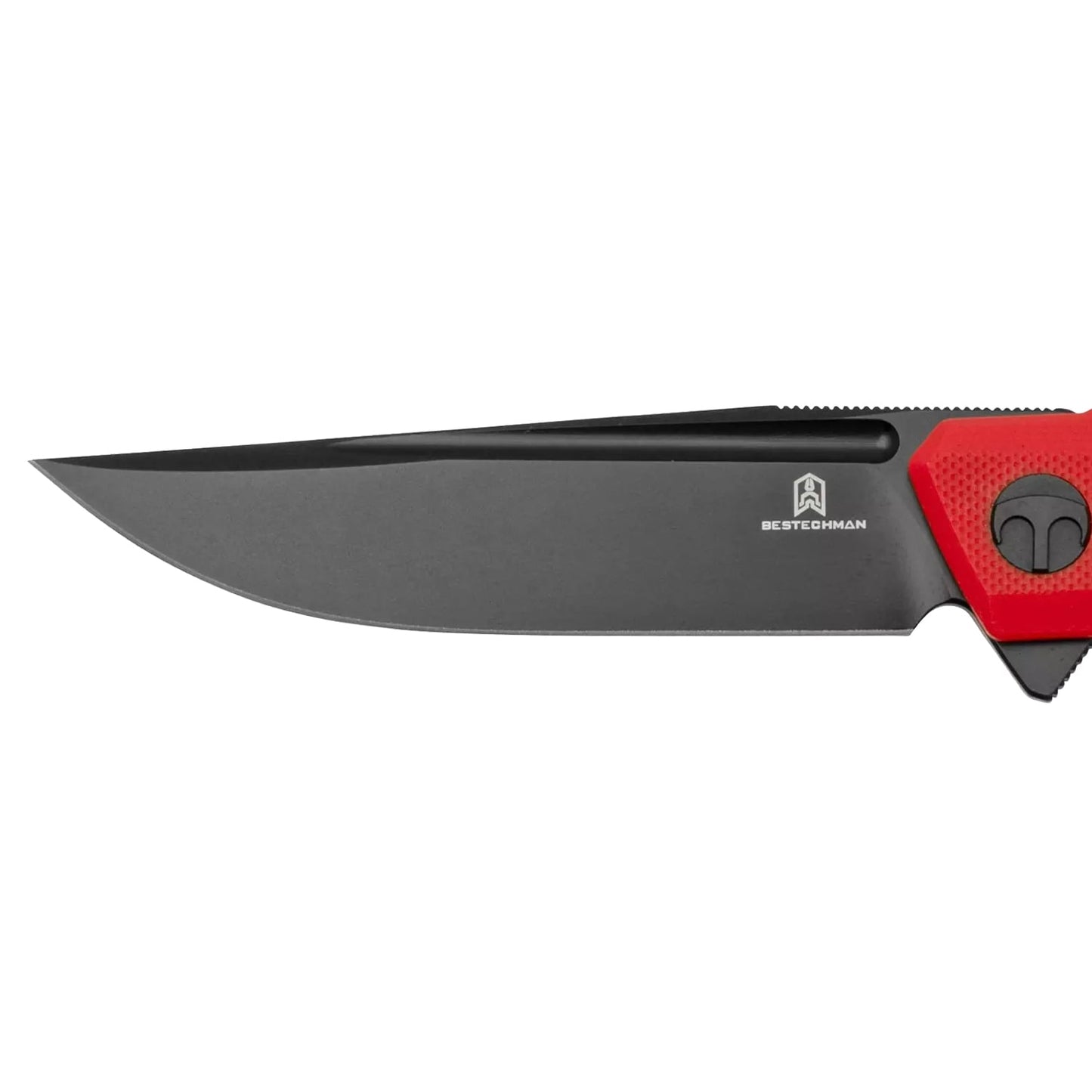Nóż składany Bestechman Dundee Black Blade - Red