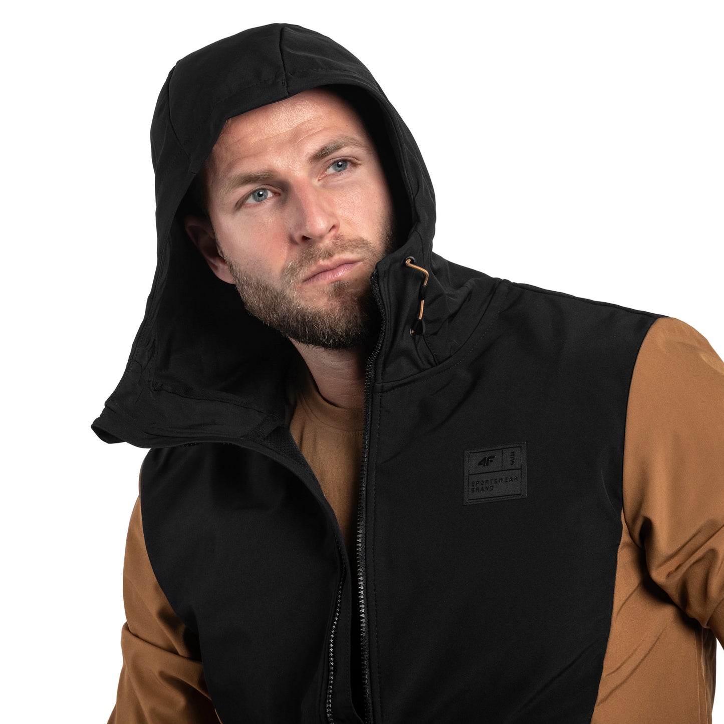 Kurtka 4F Softshell TSOFM155 - Brązowa