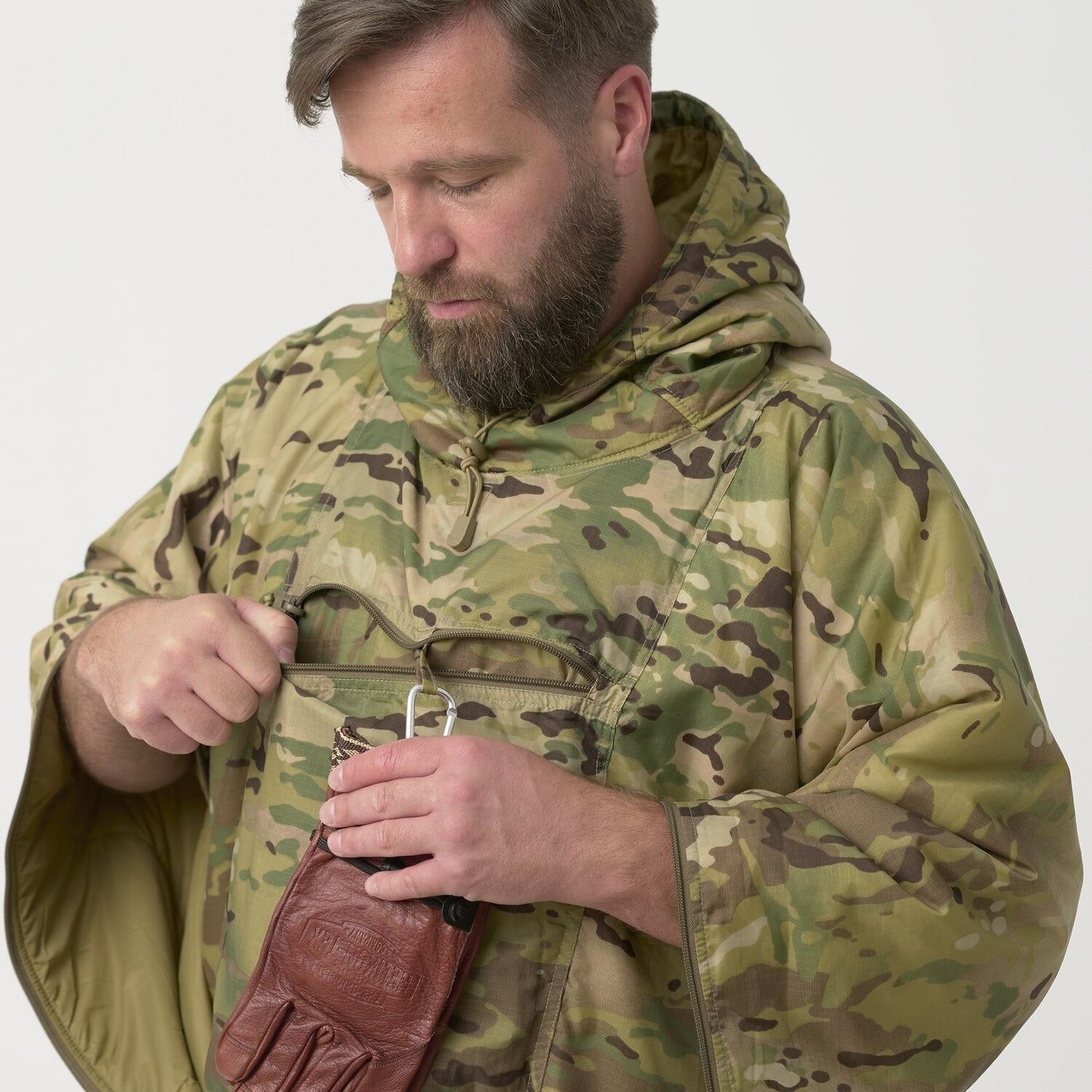 Ponczo Helikon Swagman Roll Climashield Apex z funkcją śpiwora - MultiCam