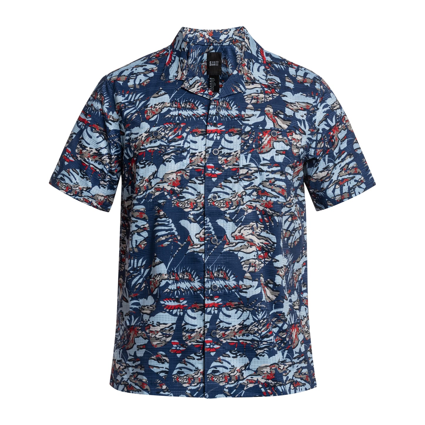 Koszula 5.11 Adventure Print Short Sleeve - Mussel Blue Neu Vay Camo
