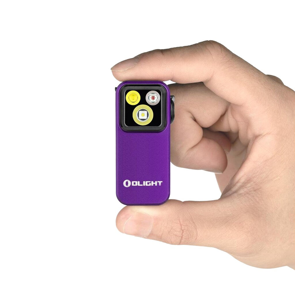 Latarka akumulatorowa Olight Oclip Pro Purple - 500 lumenów
