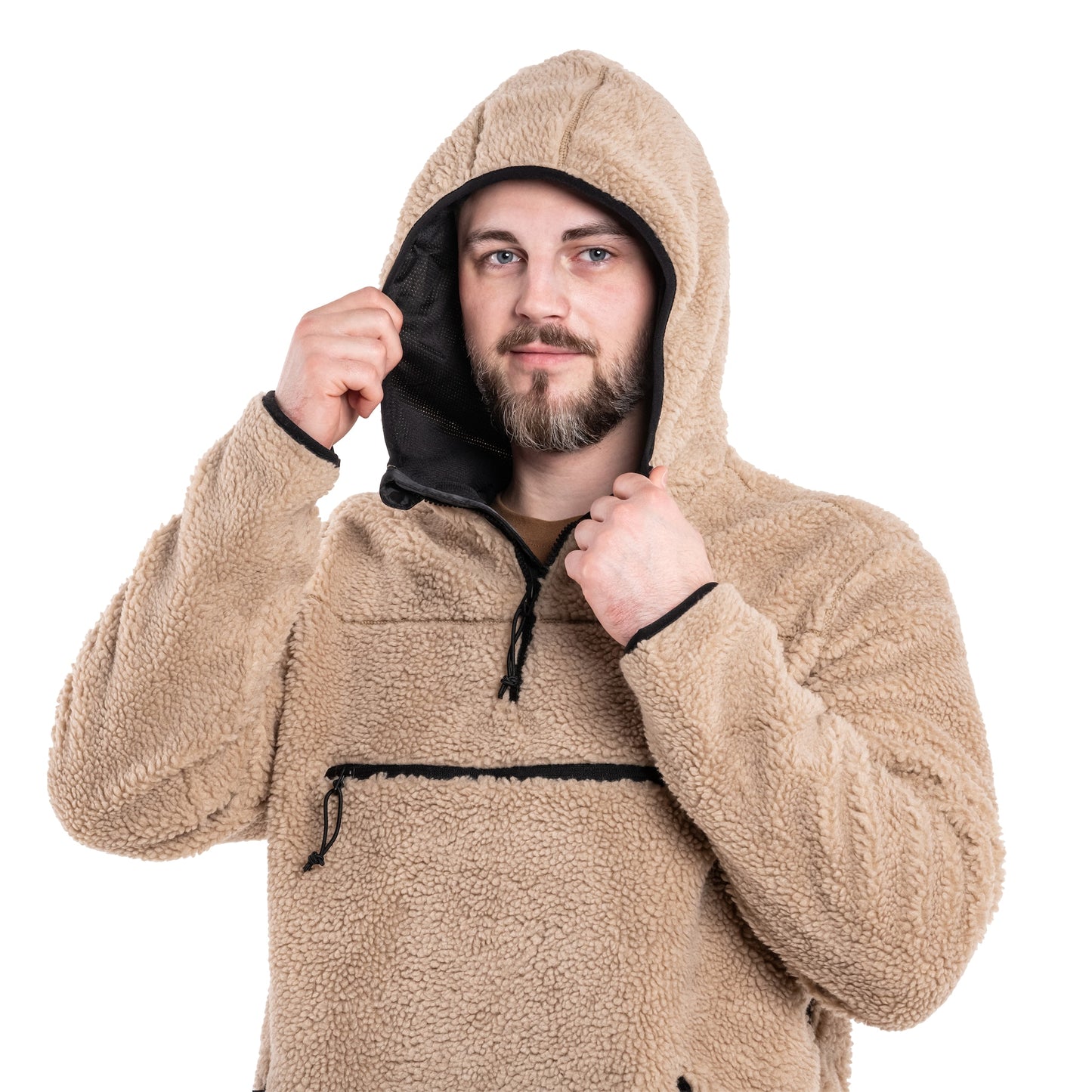 Polar Brandit Teddyfleece Worker Pullover - Coyote