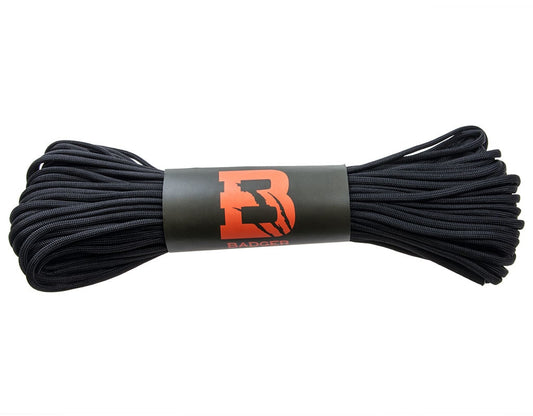 Linka spadochronowa Paracord Badger Outdoor 550 30 m - Black