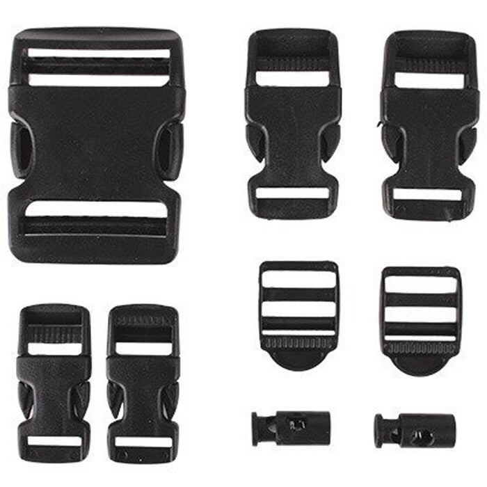 Zestaw klamer 101 Inc. 9 szt. - Black