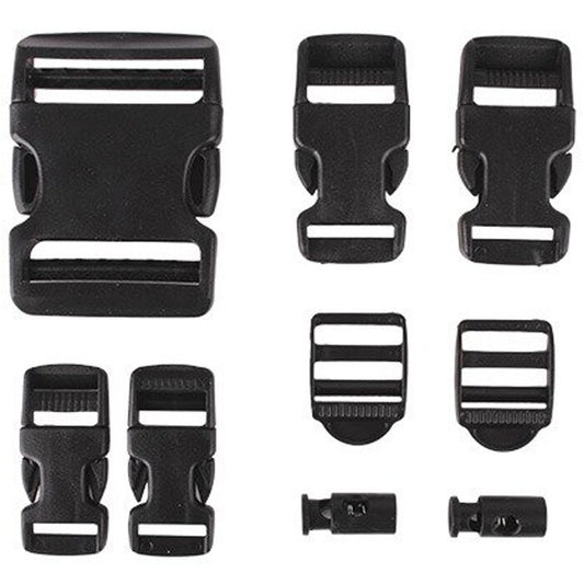 Zestaw klamer 101 Inc. 9 szt. - Black