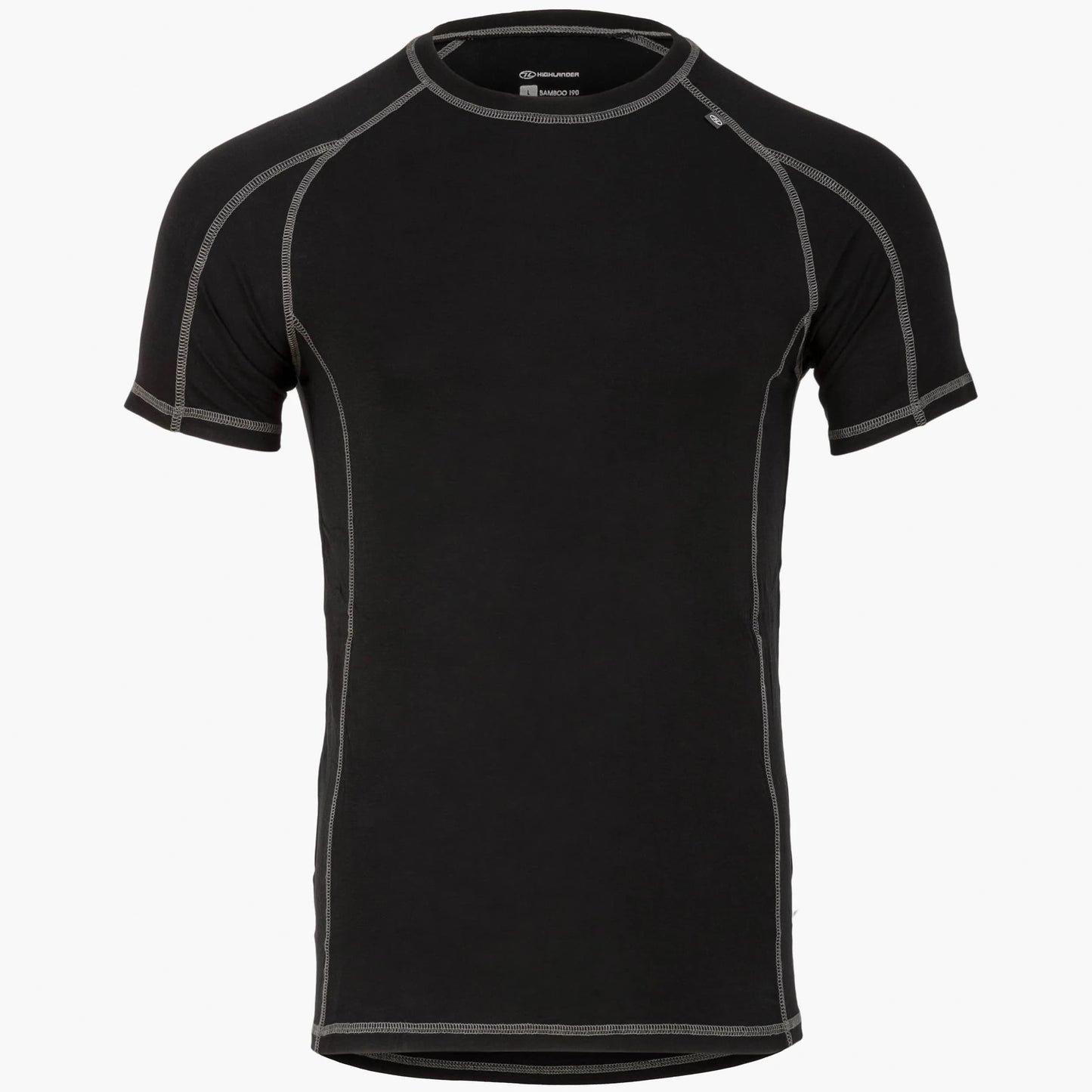 Koszulka termoaktywna Highlander Outdoor Bamboo Base Layer 190 - Black