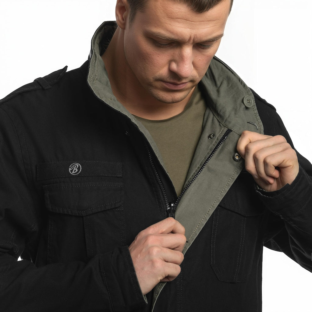 Kurtka dwustronna Brandit Twister Reverse - Black/Olive