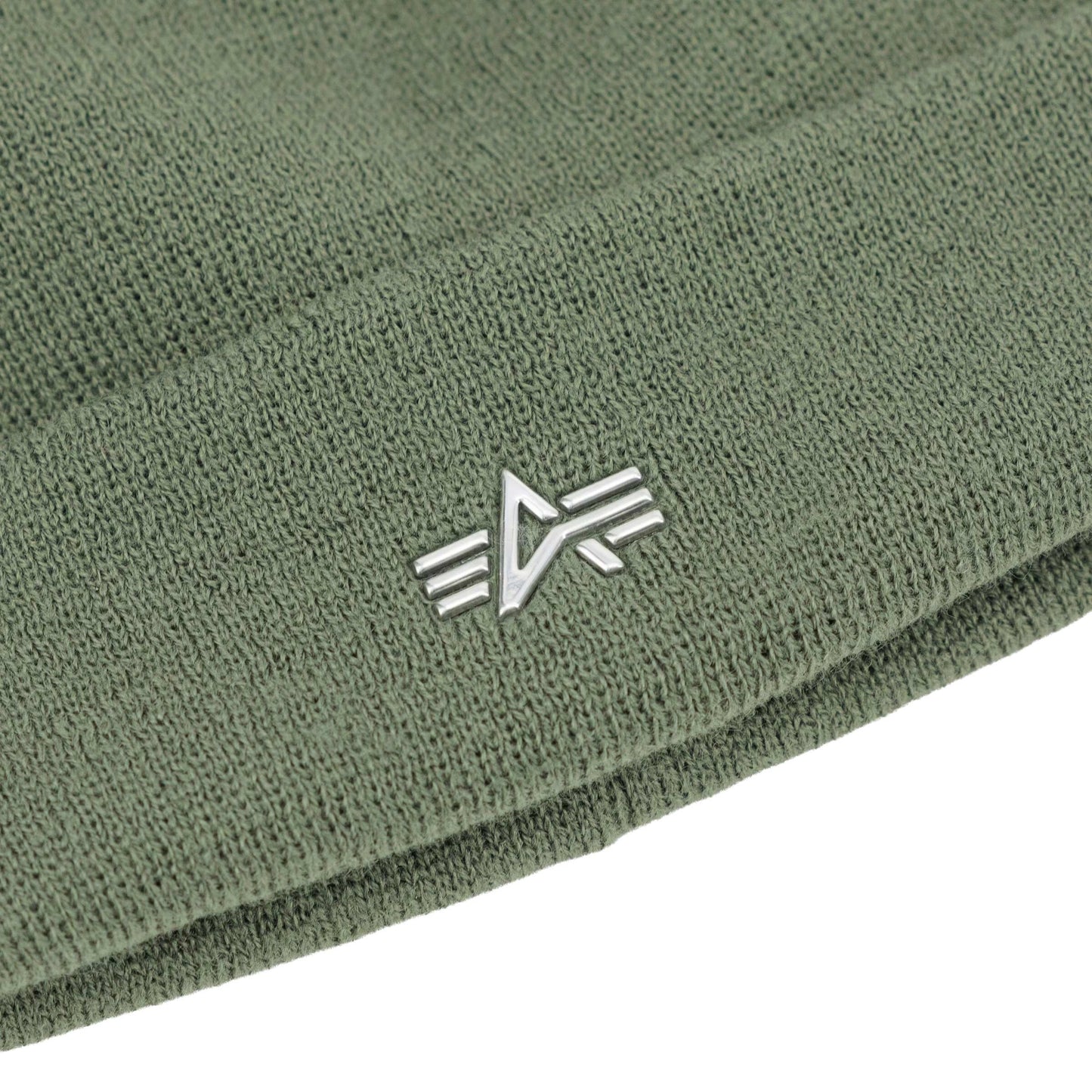 Czapka Alpha Industries Metal Logo Beanie - Sage Green