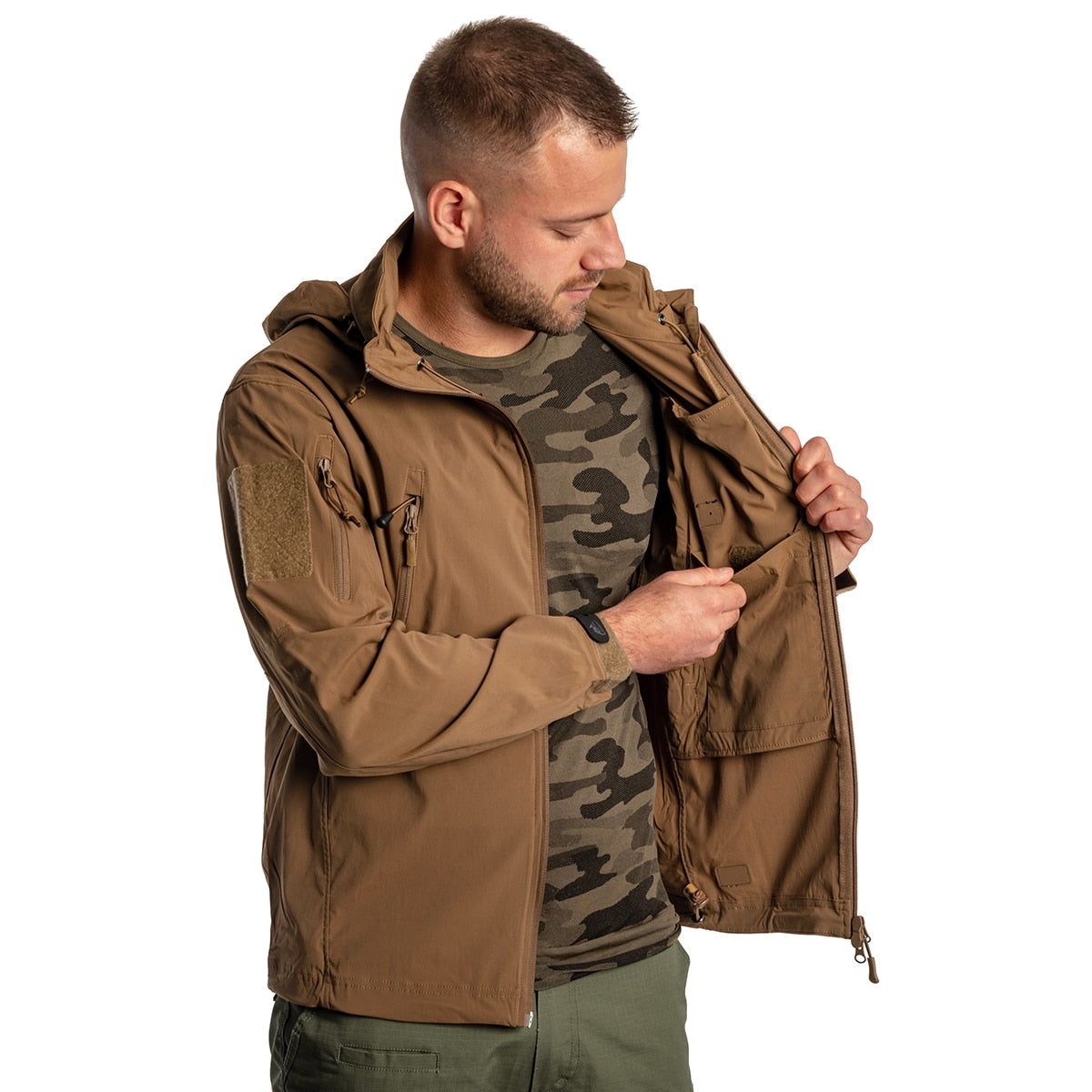 Kurtka Helikon Trooper StormStretch Softshell - Coyote