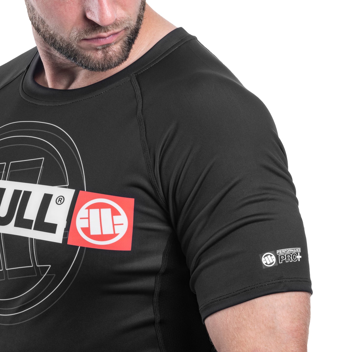 Koszulka termoaktywna Pitbull Rashguard Hilltop Sports II - Black