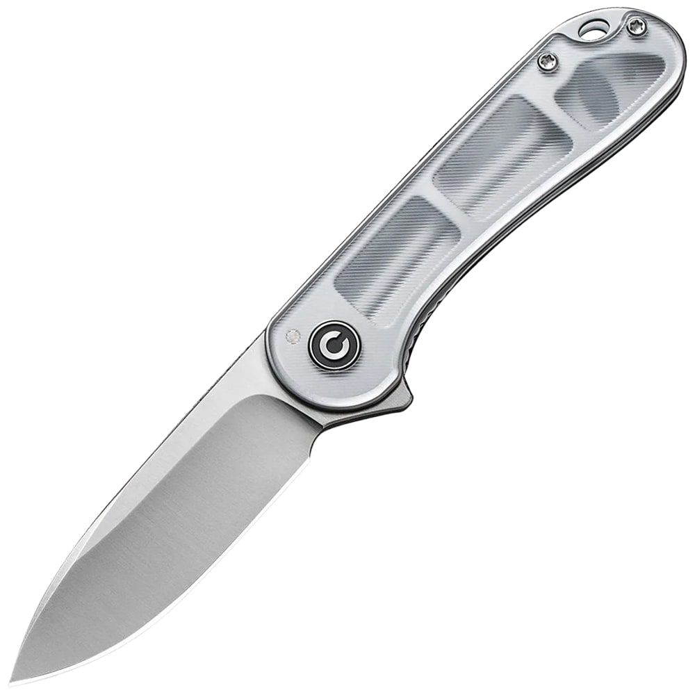 Nóż składany Civivi D2 Elementum Flipper C907A-7 - Satin/Polished Clear Lexan