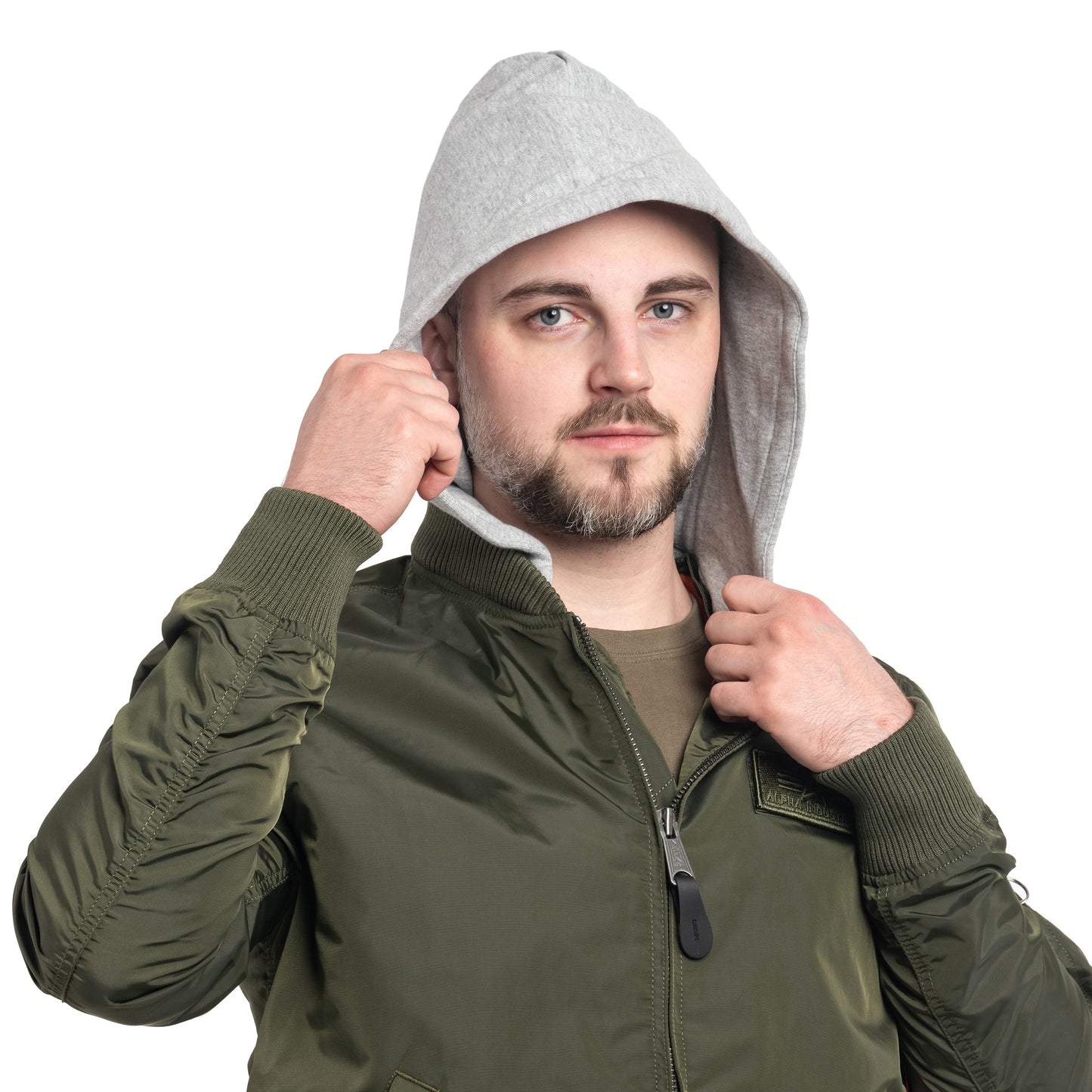 Kurtka Alpha Industries MA-1 TT Hood - Dark Green