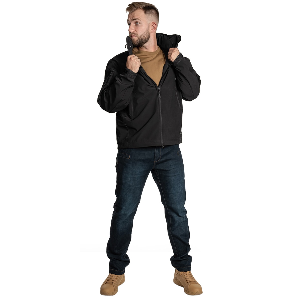 Kurtka Helikon Gunfighter Softshell Shark Skin Windblocker - Ash Grey