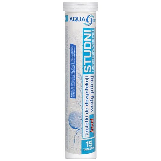 Tabletki Aqua Shock Javel do uzdatniania wody w studni - 15 szt.