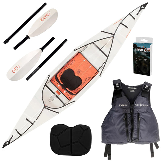 Kajak Oru Kayak Beach LT + Kamizelka ratunkowa Oru Kayak PFD + akcesoria - zestaw