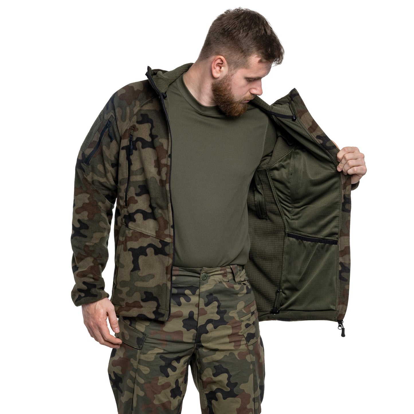 Polar Helikon Patriot MK2 Hybrid Fleece - wz.93 Pantera PL Woodland